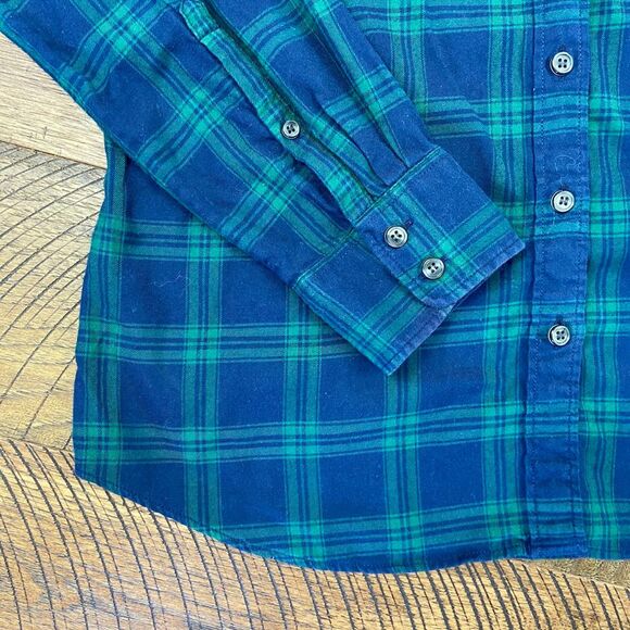 J.CREW Blue Green Plaid oversized shirt - Picture 4 of 6